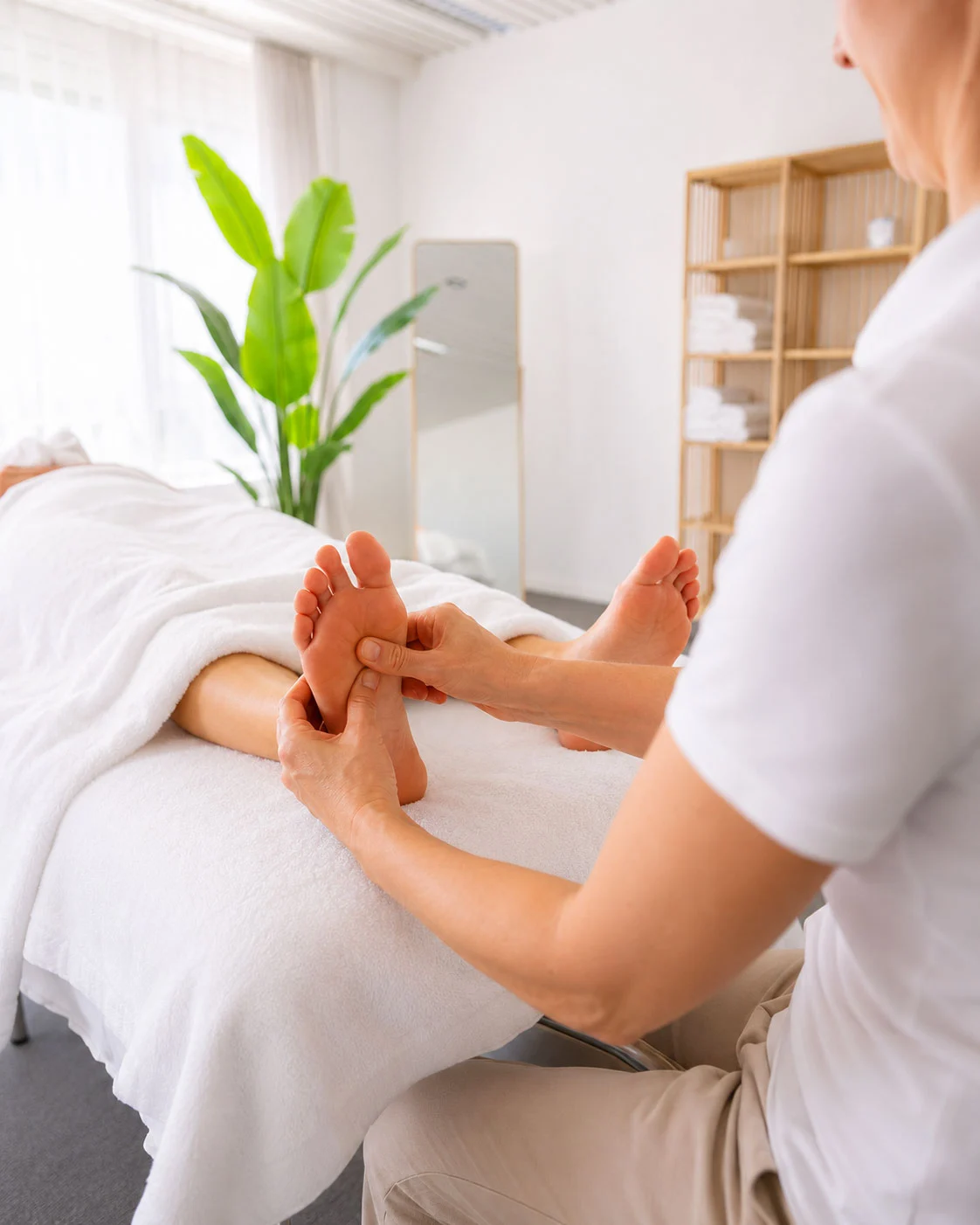 Fussreflexzonenmassage in der Praxis an der Reitschulstrasse in Biel