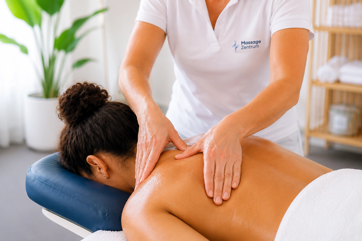 Klassische Rücken- und Nackenmassage in der Praxis an der Reitschulstrasse in Biel